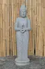  Product image 2 of the product “Standing Buddha made of Riverstone in Dharmachakra position - gesture of wheel of the teaching of Dharma. About 126cm height ”